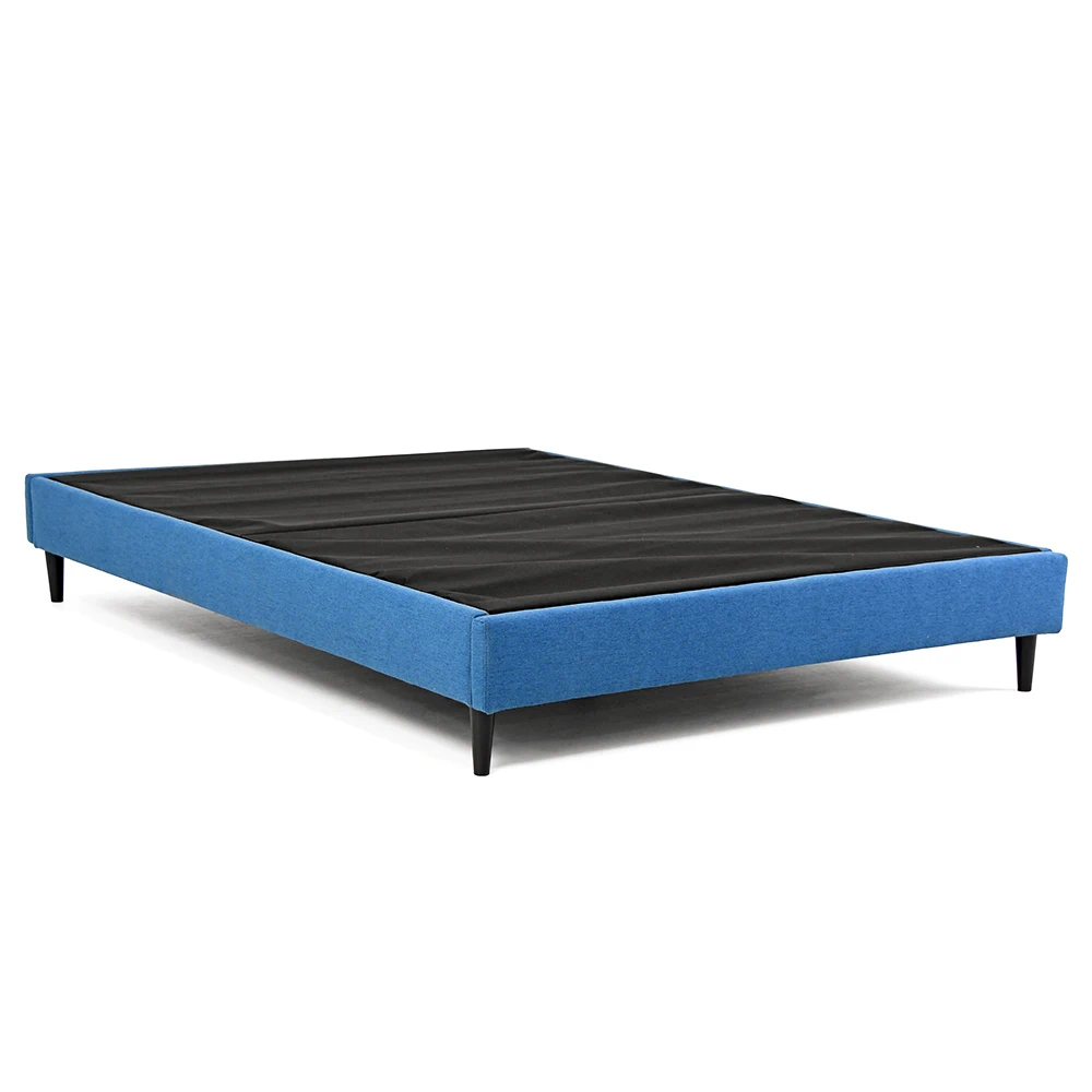 

UFG 2C Customized Blue Upholstery Mattress Foundation Easy Assembly Bed Frame For Box Spring And Mattress Wholesale