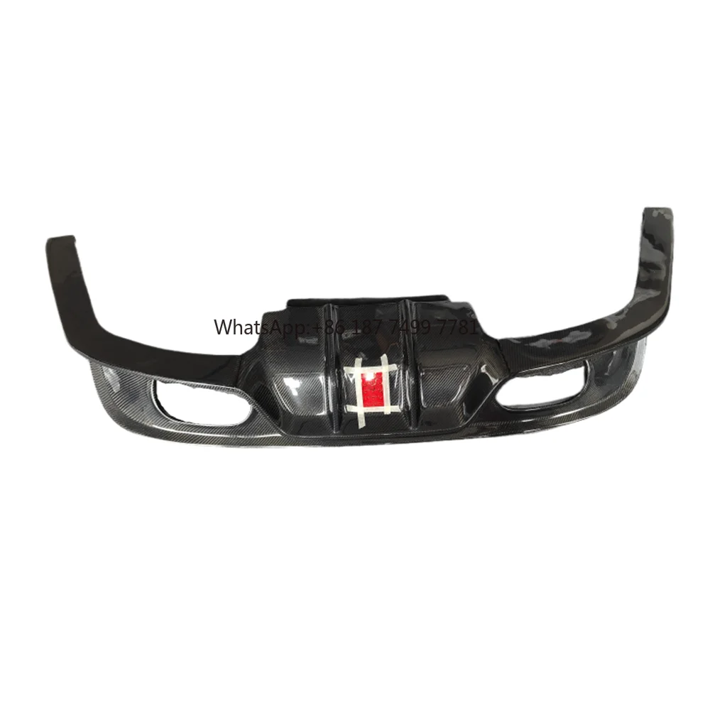 

Carbon Fiber Rear Lip Diffuser for . XE XEL XF XFL Carbon Fiber with LED Lights Rear Bumper Lip Body Kit