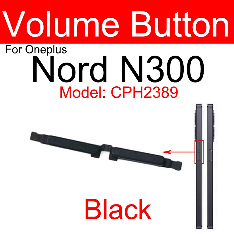 Volume Button For OnePlus 1+ Nord CE 2 Lite Nord N300 N100 5G On OFF Power Volume Switch Side Keys Replacement Parts