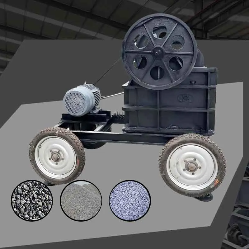 Small Mobile Jaw Crusher, Mini Portable Diesel Rock Crusher For Laboratory Use