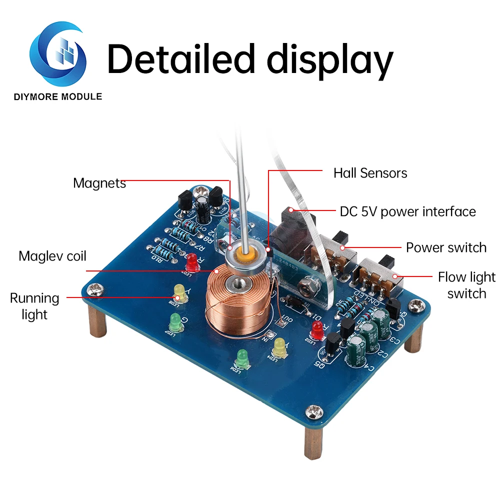 DC5V Electronic Swing Kit Electromagnetic Swing Experimental Circuit Production DIY Welding Kit Loose Parts