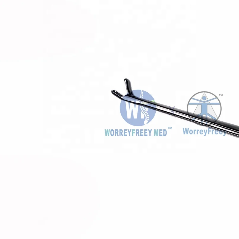 Medical Spinal Endoscopic Orthopathy 15-degree Upward Biopsy Forceps Through Intervertebral Foramen Endoscope