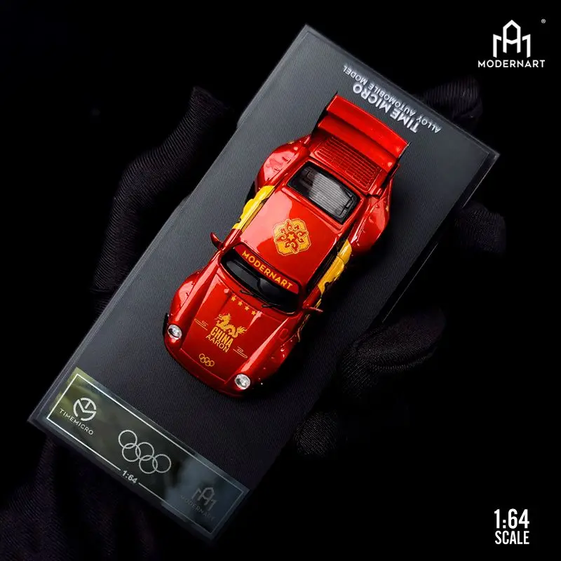 Mini TimeMicro 1/64 RWB993 China Yanlongyu simulation model display collection Animation alloy car