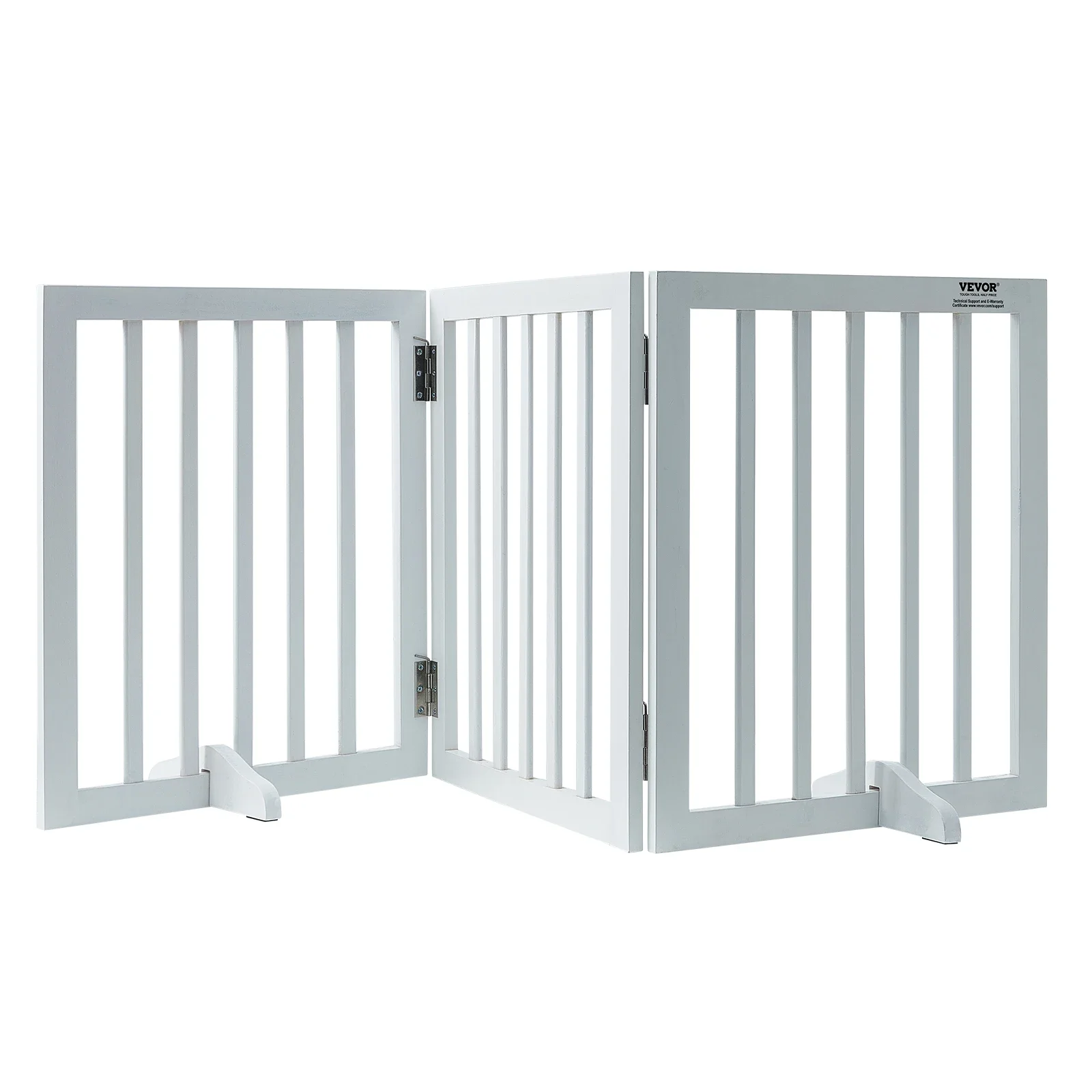 

SucceBuy Free Standing Dog Gate Freestanding Pet Gate 3 Panels Foldable Dog Gate for Narrow Passageways Expandable Dog Barrier