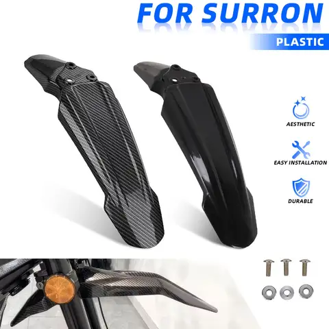 Front Rear Tail Fender universal Plastic Modified Extended Longer Motorcycles For SURRON Sur-Ron Electric bike Dirt E-bike Part