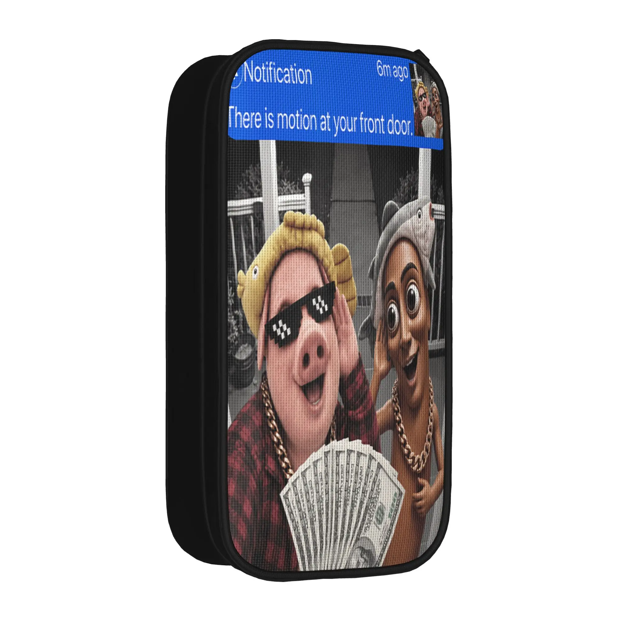 Lovely Pencil Case Motion at Your Front Door Tung Tung Tung Sahur John Pork Pencil Box School Pencil Cases School Supplies