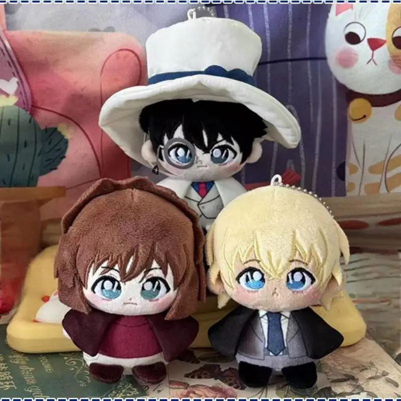 

Подлинная детективная Конан, окружающая странный воров, кукла Кид, nal Sad, маленькая сидячая хлопковая кукла, 10 см, плюшевая кукла, кулон, подарок