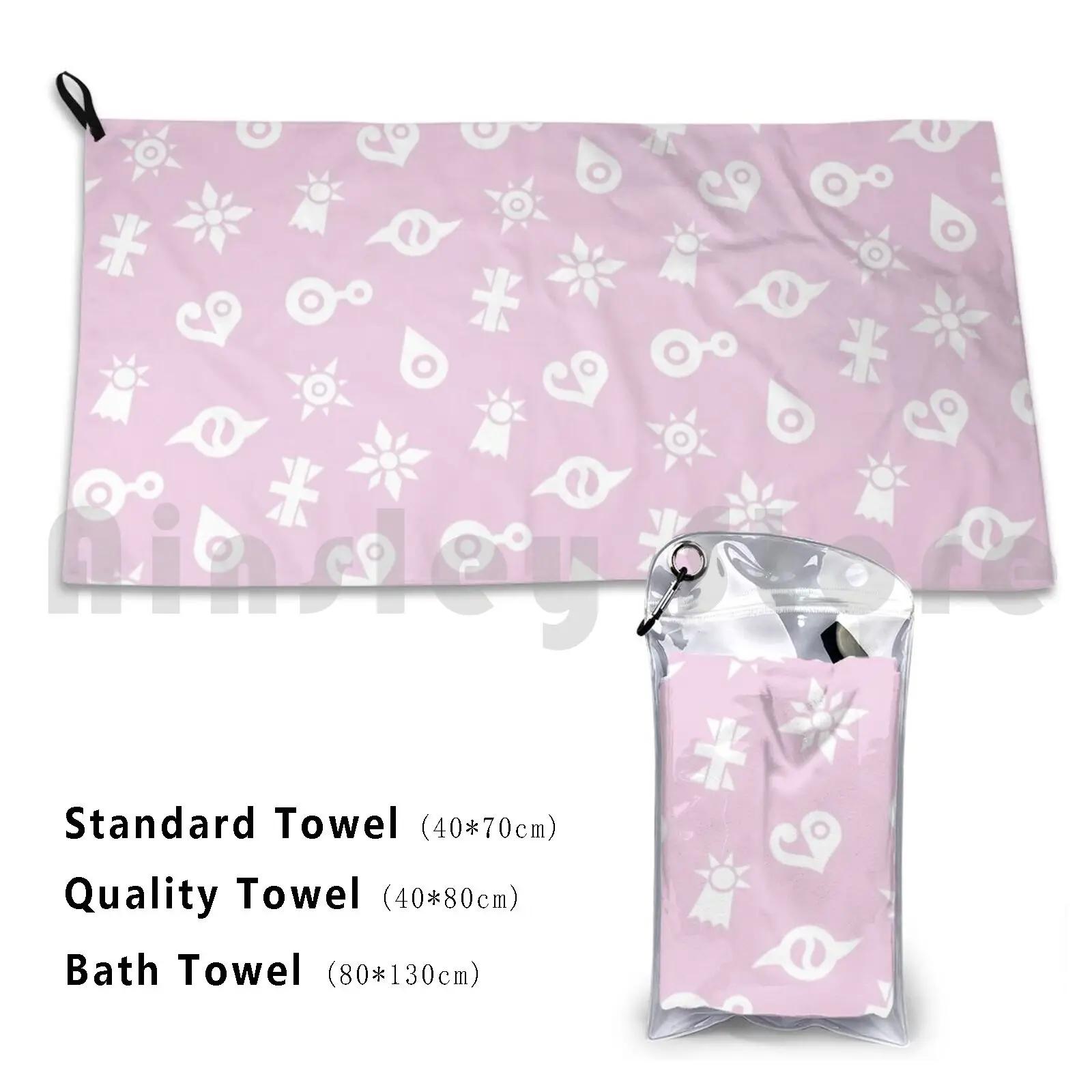 Digimon Pink Beach Towel Quick Dry Quality Towel Digimon Anime Digimon Adventure Digicrests Digicrest Digidestined