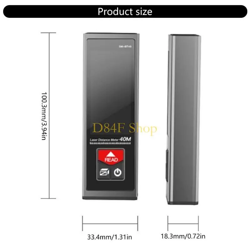 

D84F 40 м/60 м мини -дистанционное измерительное измерительное метр