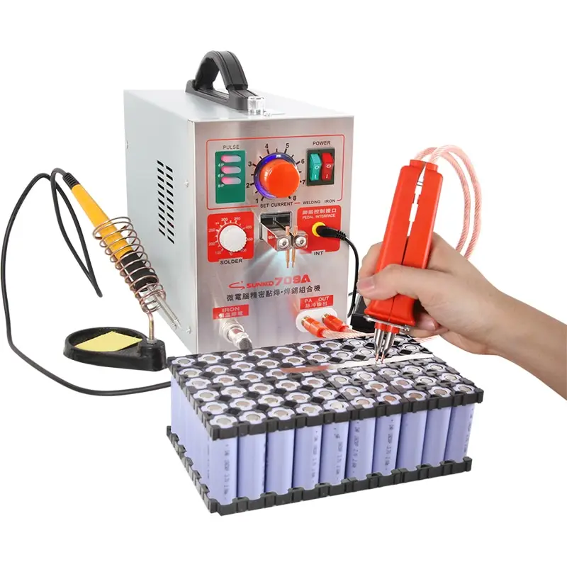 

SUNKKO 709A Pulse spot welder 1.9KW LED Pulse lith Battery Spot Welder Spot Welding Machine