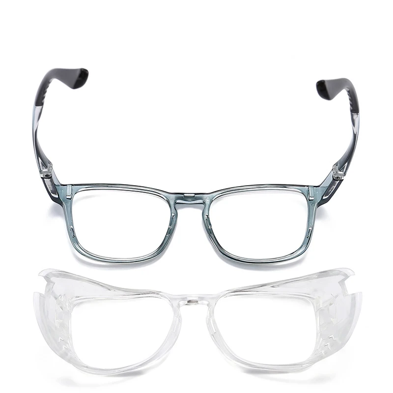 Schutzbrille gegen Blaulicht Verfärbung Handschutz Eyewear Nassraum Brille optische verschreibung pflicht ige Brille Mann – Detail 9