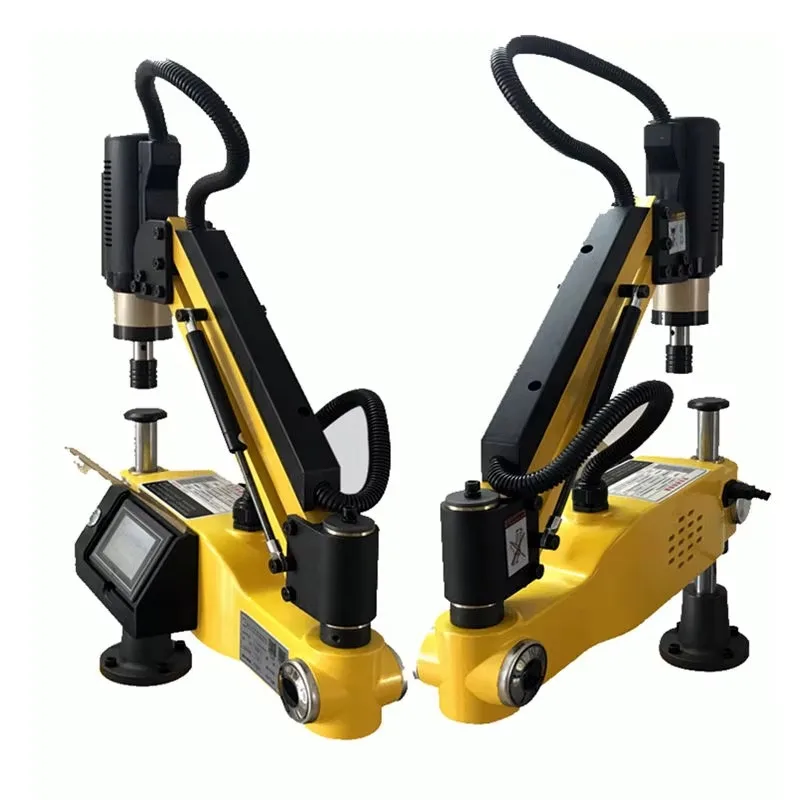 M2-M12 CE Electric Servo Motor Tapping Machine Easy Arm Threading Tool with Chucks - Drill Press for Precision Hole Tapping