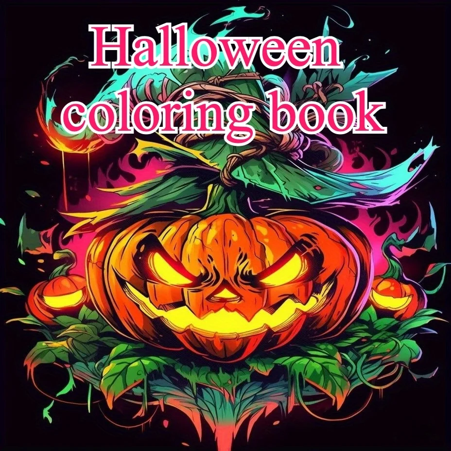 

30-page mandala adult decompression DIY coloring book, painting supplies, gifts, oil paintings, line drawings, Halloween