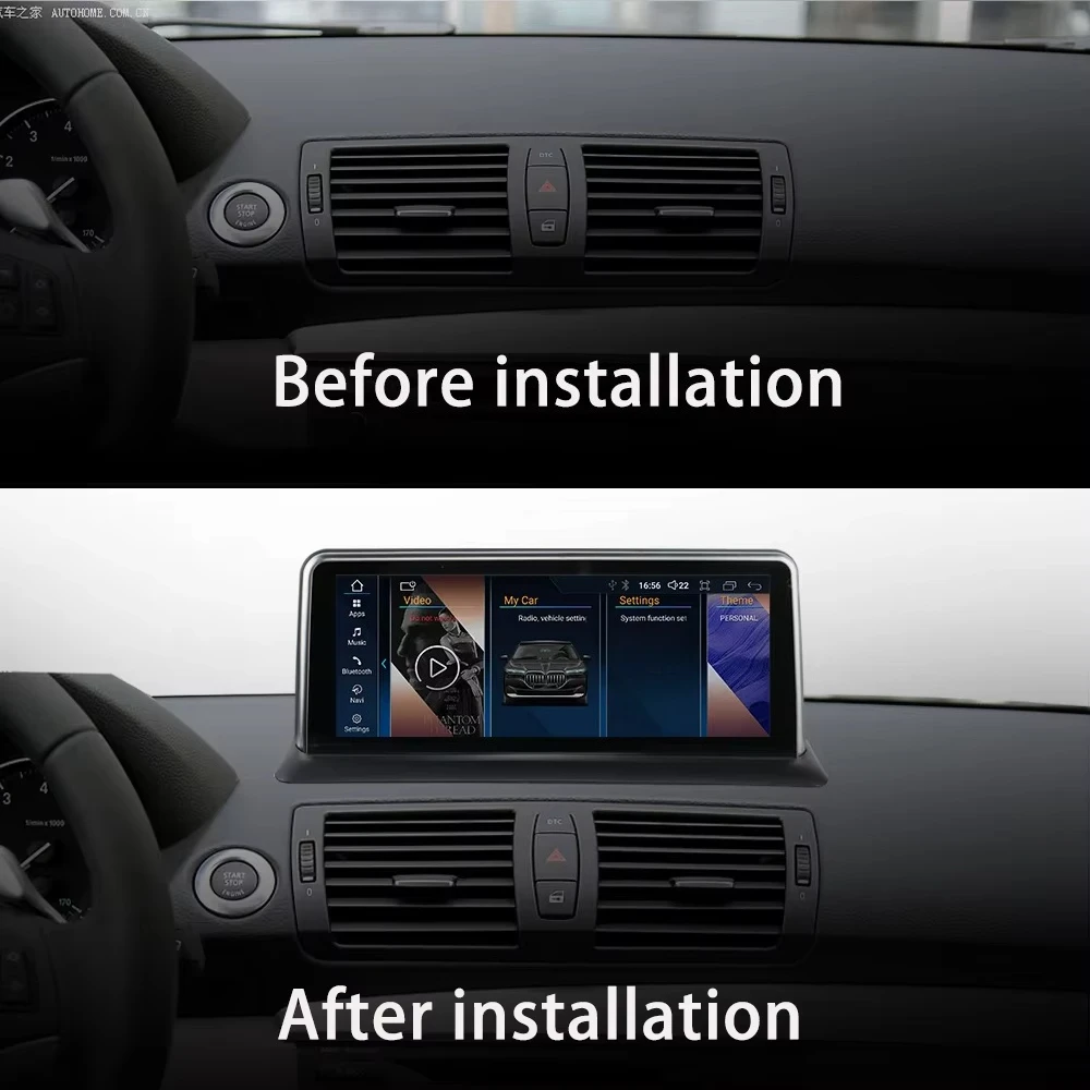BM  1 Series E87 10.25inch Android Car Navigation Touch Screen USB Connection 1-Year Warranty 8GB RAM Wireless Carplay Dashboard