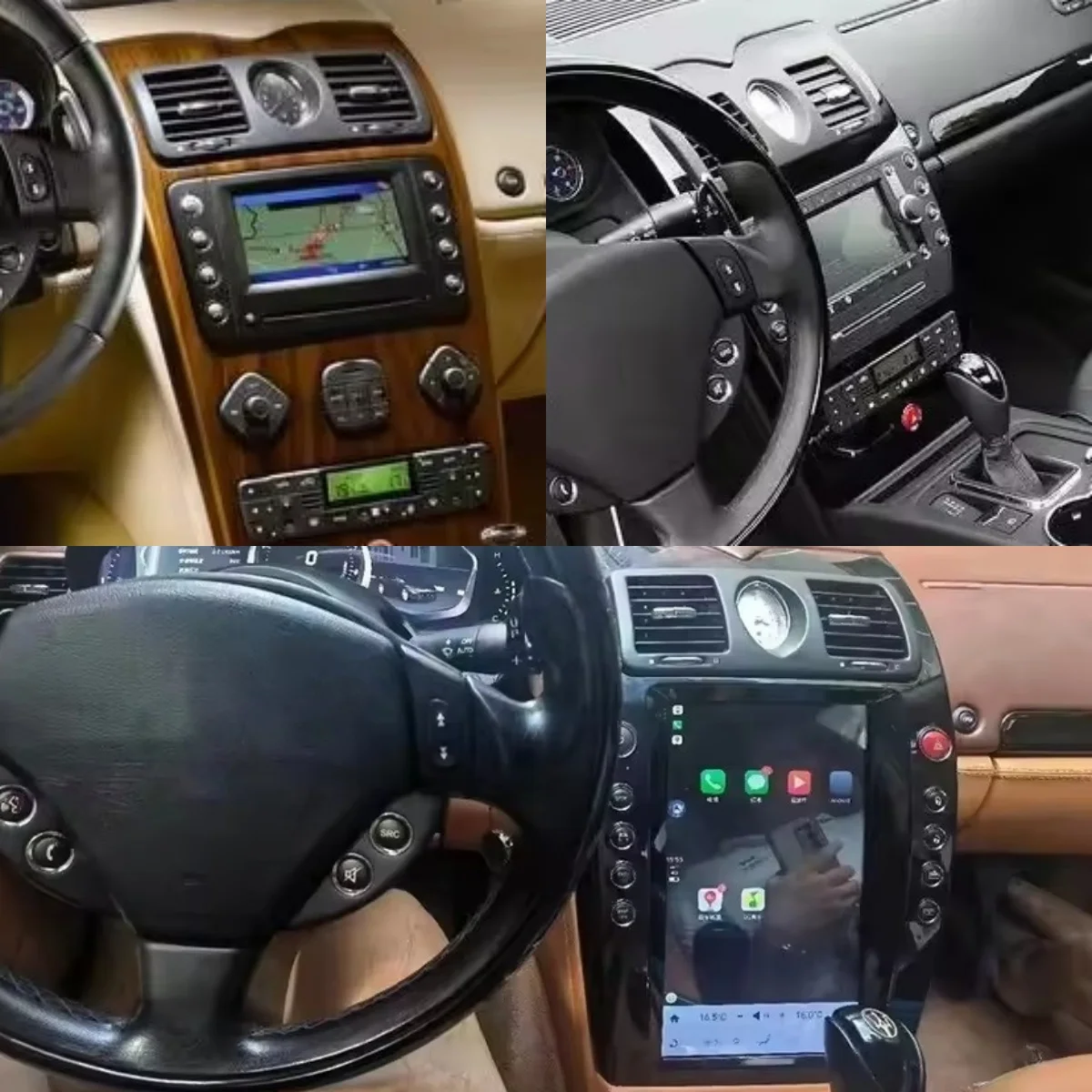 

car accessorie For Maserati Quattroporte 2004-2012 Android auto Vertical Screen Multimedia Video Player Stereo carplay Head Unit