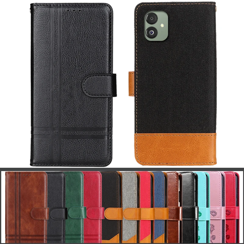 Leather Case For Samsung F14 5G SM-E146B/DS SM-M146B/DS SM-M146B/DSN Luxury Magnetic Attraction Flip Leather Wallet Phone Cover