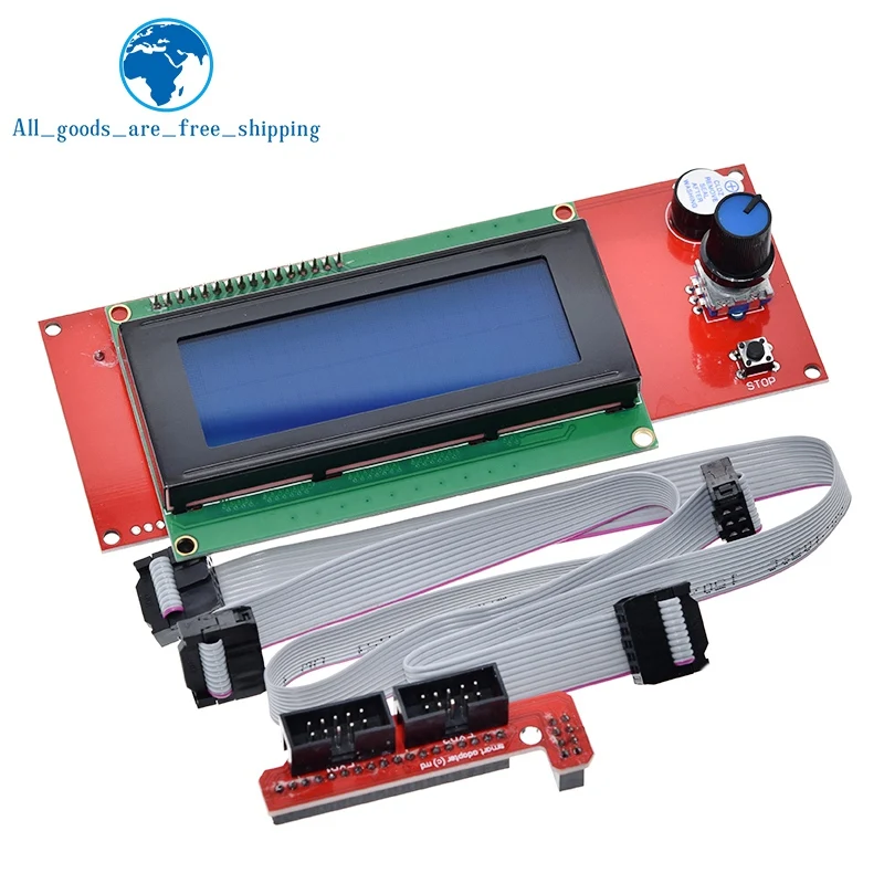 TZT-Contrôleur LCD pour imprimante 3D, fente pour carte SD, rampes 2004, écran Reprap, 1.4