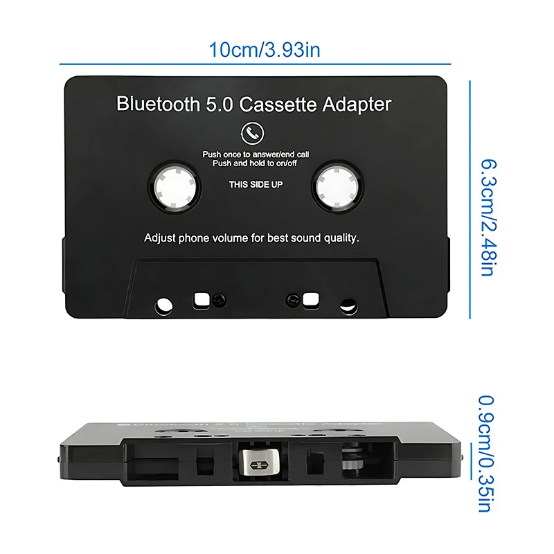 Universal Bluetooth 5.0 Converter Car Tape Converter Car MP3 Stereo Music Audio Cassette Player Wirless Audio Adapter With Mic image 5