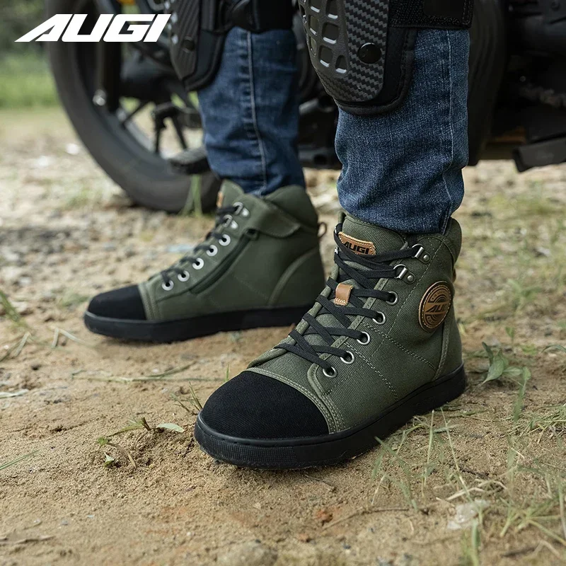 

2024 New Motorcycle Boots Motos Riders Protective Boots Breathable Non-slip Motocross Mountain Racing Shoes Casual Shoes