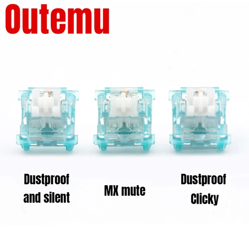 Outemu Ocean Switch para teclado mecánico, 3 pines, lineal silencioso, Clicky, 45g, 55g, RGB, SMD, teclado mecánico, interruptores MX para juegos