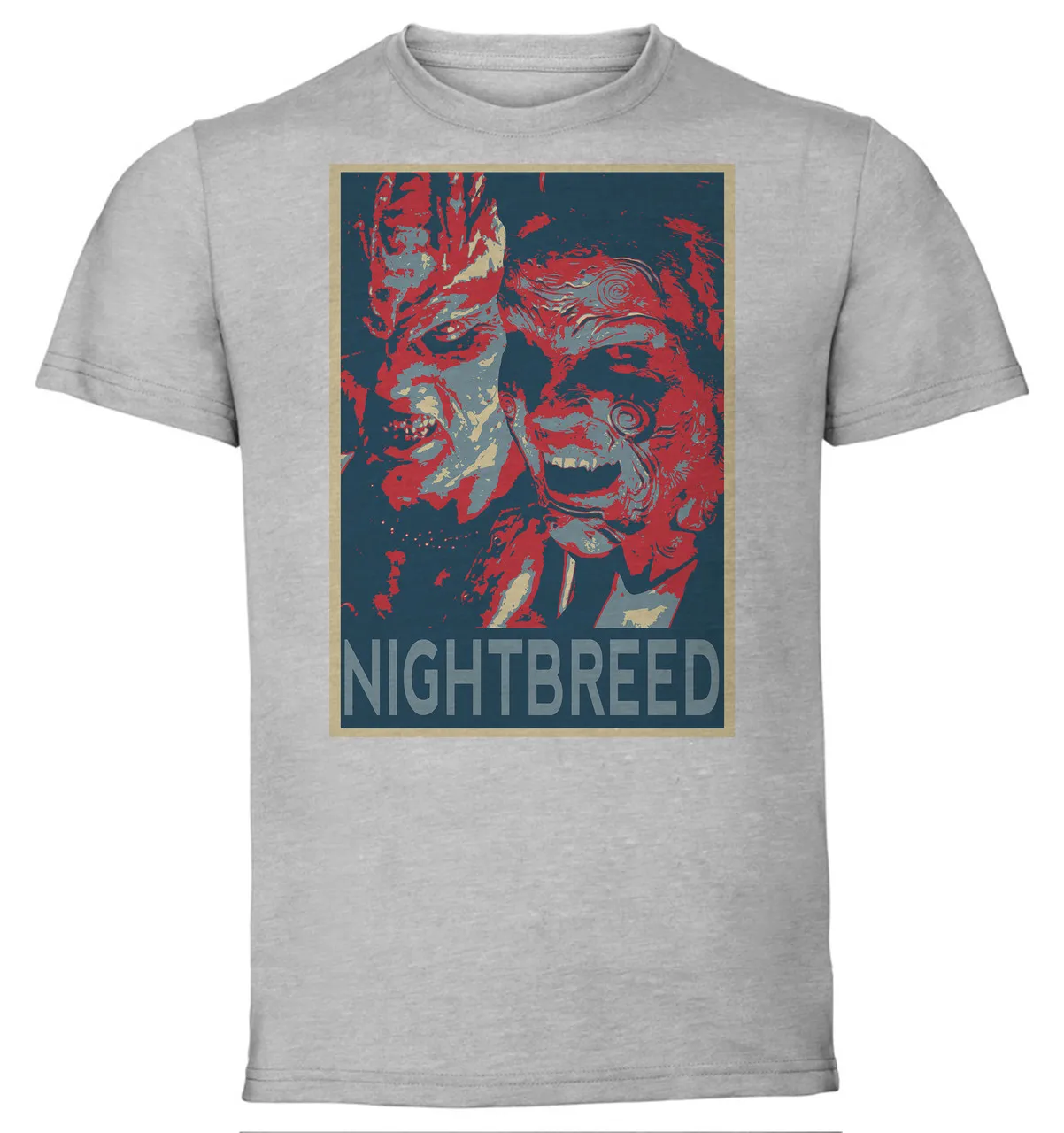 T-Shirt Unisex Grey Propaganda Nightbreed Peloquin & Cabal