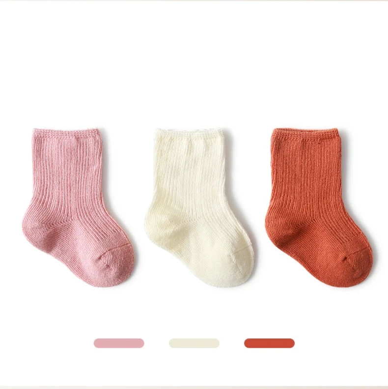 3 Paar Babys ocken Set Baumwolle Neugeborene Kleinkind Boden süße kurze Socken 0-1-3y Kinder Kinder Sports ocken für Mädchen Jungen