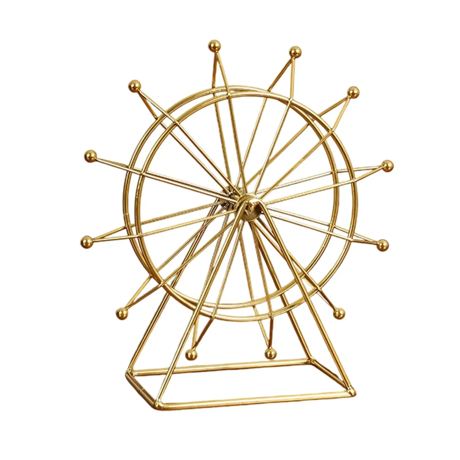 Creative Ferris Wheel Model Metal Art Decor Modern Accent Ornament for Entryway Office Luxury House