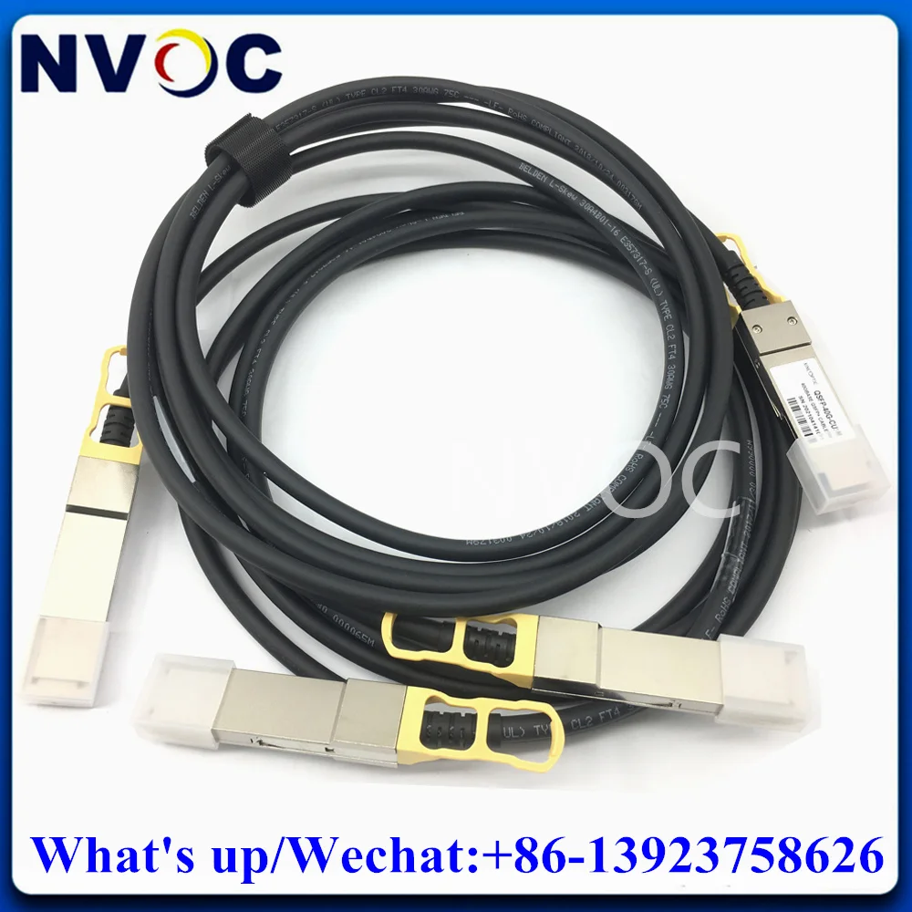 

2 шт. Высокоскоростной 40G QSFP + к QSFP DAC 5 м, пассивное прямое подключение, медный кабель Data Center Twinax для коммутатора Huawei, Cisco, Dell