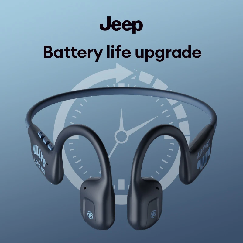 Choice JEEP JPS-EC001 IPX5 Waterproof Bluetooth 5.3 Earphones HiFi Ear Clip Headset Headphones Large Capacity Standby 2023 New