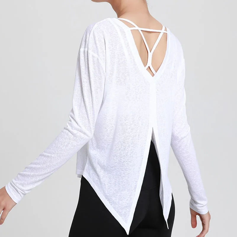Women's Sports Wear For Fitness Running Jogging Seamless Long Sleeve Gym Woman Sport Shirt Yoga Top Female Workout Tops T-shirt