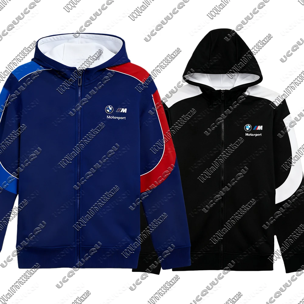 

BMW M Motorsport MT7 New Zipper Hoodies Autumn Winter BMW Motorcycle Zip Up Sweat Jacket BMW Casual Coat Men Women Zipper Coats