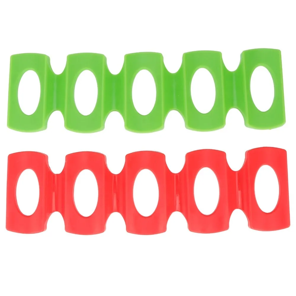 2pcs Red Green Color Bottle Stacker Foldable Design Stackable Structure Beer Can Racker Non-Slip Base Wine Bottle Holder