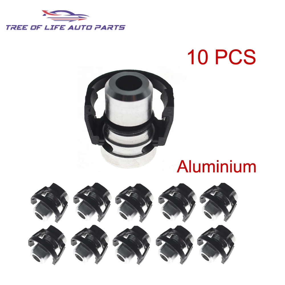 

10pcs Aluminium 3.0L V6 5.0L V8 COOLANT PIPE PLUG DRAIN HOSE CONNECTOR FOR NEW DISCOVERY LR4 RANGE ROVER RR SPORT 2014 LR011038