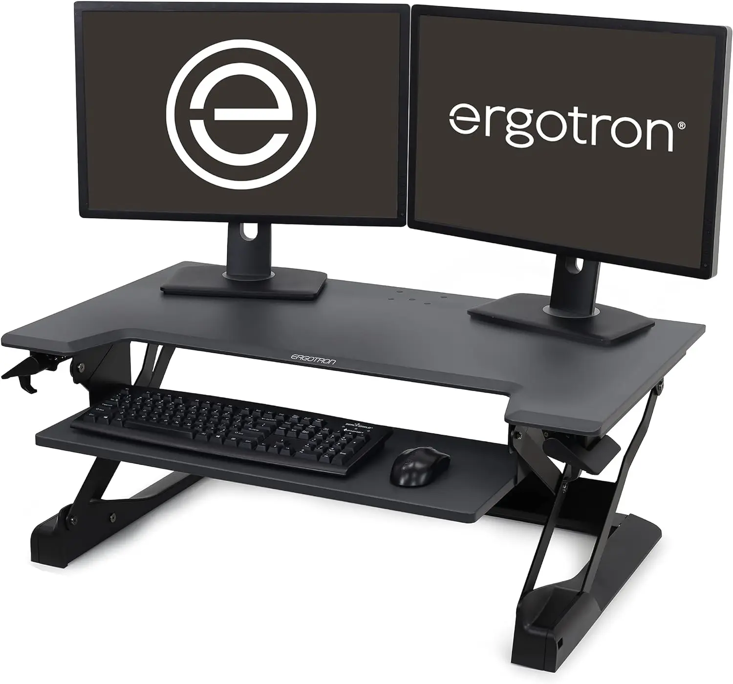 

Ergotron – WorkFit-TL Standing Desk Converter, Dual Monitor Sit Stand Desk Riser for Tabletops – 37.5 Inch Width, Black