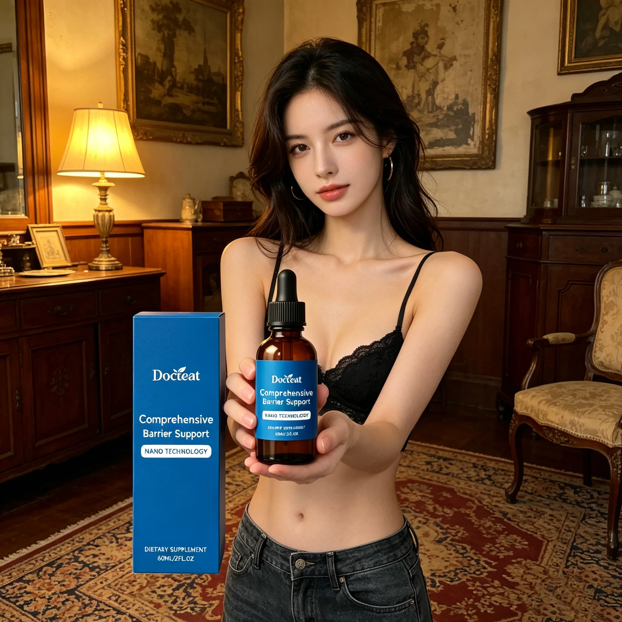 DOCTEAT Digestive Boosting Drops Burn Fat Stimulate Metabolism Maintain Blood Sugar Balance Detox Weight Loss Slimming Drops