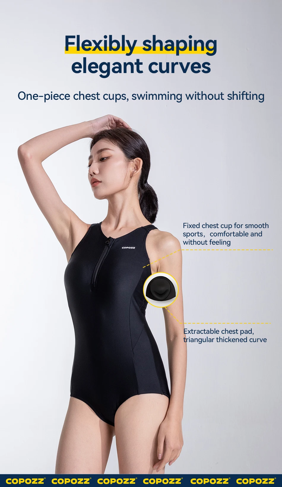 Neueste Wettbewerb Bademode Rashguard Weibliche Sport Ein Stück Badeanzug Surf Neoprenanzug Ärmellose Schnorcheln Badeanzüge UPF 50+ – Detail 8