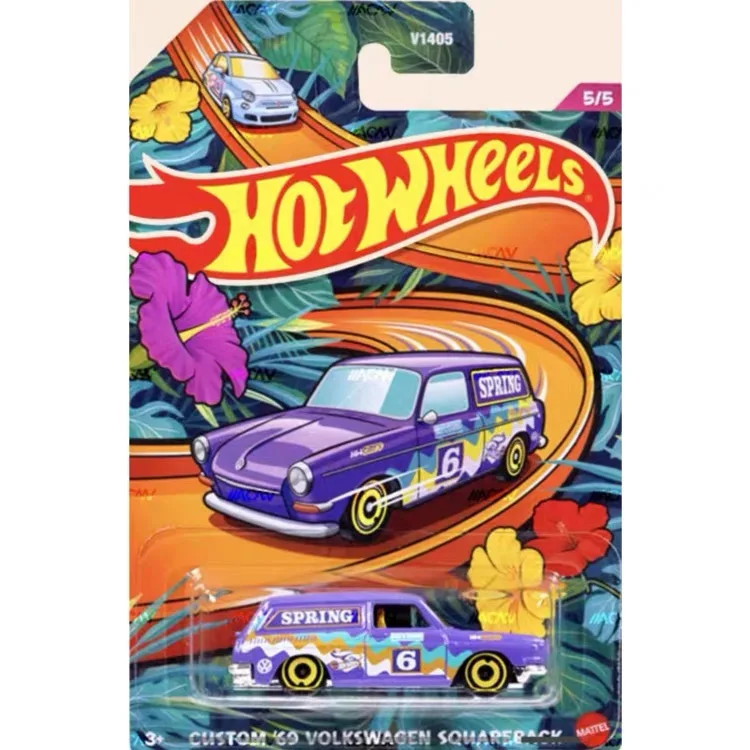 Original Hot Wheels Car Toy 1/64 Diecast Spring Series Fiat 500 Ford Escort Rs1600 Vehicle Model Toys for Boys Birthday Gift