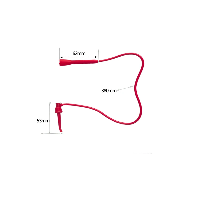Multimeter-Messleitungen, Kabel, 2 mm Buchse, Miniatur-Schnell-IC-Testclip – Detail 9