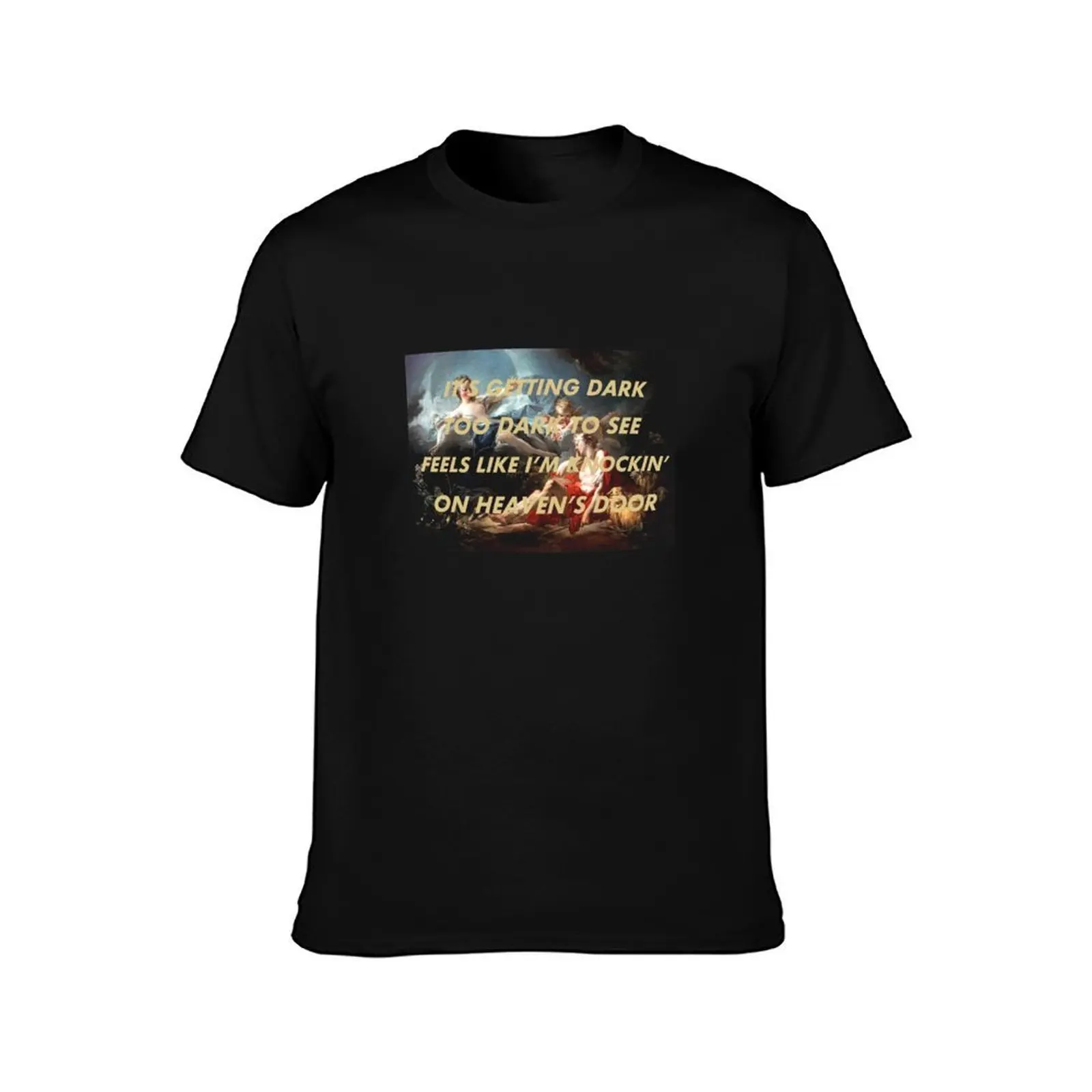 knocking on heavens door T-Shirt Casual All Match Tee Shirt for Men
