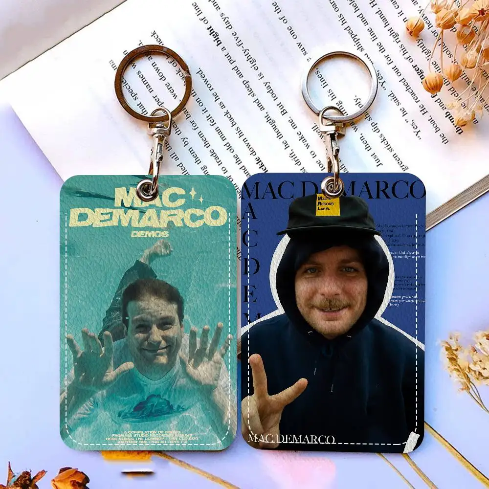M-Mac Demarco Rectangle Keychain Card Holder, Badge Credit Card Holder, Student ID Card Holder, Bus Cards Cover