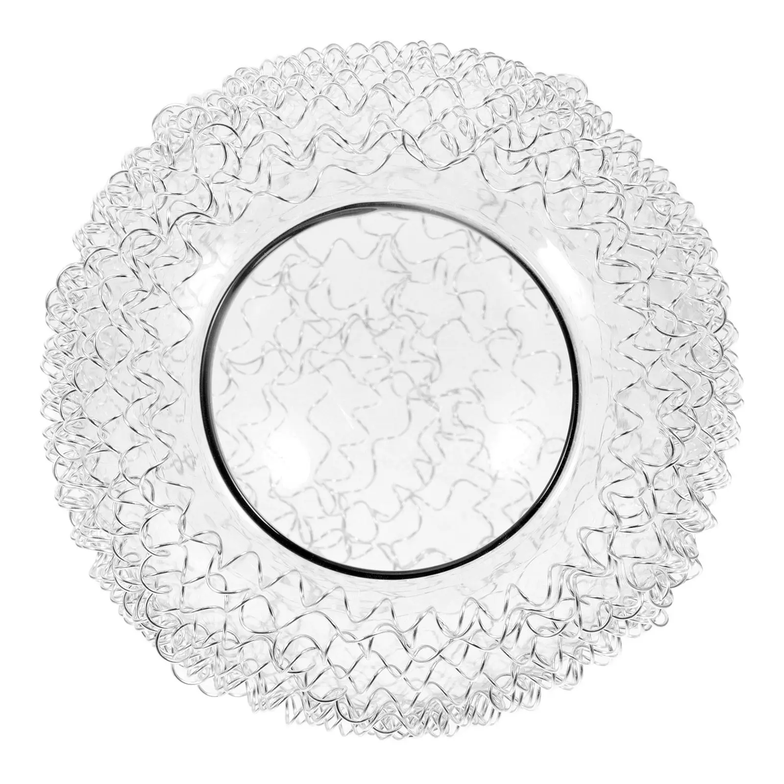 

Elegant Globe Glass Lamp Shade Cover for Pendant Ceiling Light Fixture Replacement Chandelier Decor with Textured Wiring Design