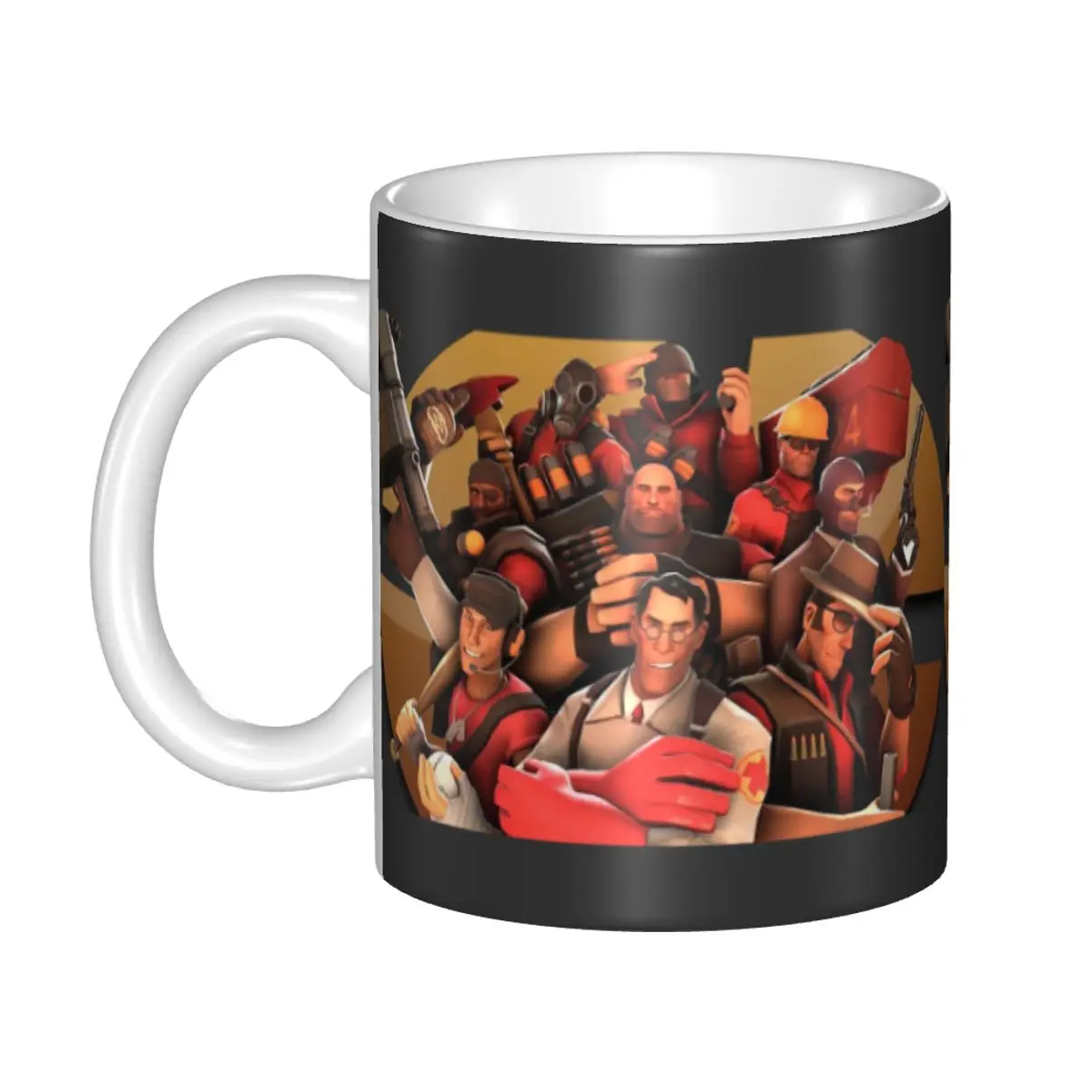 

Team Fortress 2 Poster Art Mug Funny Ceramic Coffee Cups Tea Mugs Milk Cup Drinkware Gifts for Friends