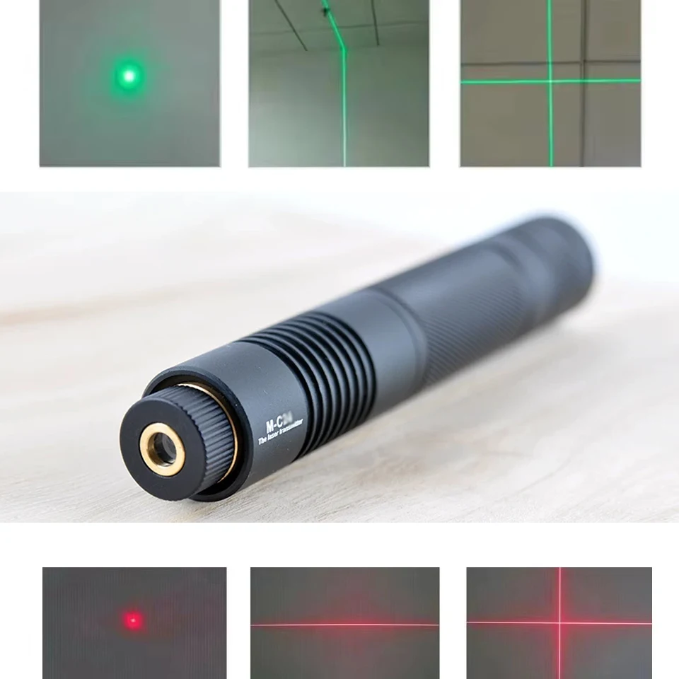 Portable Green/Red Dot Line Cross 10/30/50/100/200mW Focusable Laser Module Woodwork Cutting Positioning