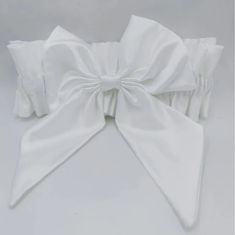 مجموعة وشاح وفيونكة من الساتان الفاخر - قماط تصوير لحديثي الولادة وإكسسوارات ديكور لحفلات الزفاف ropa de bebe niña beste Foto baby