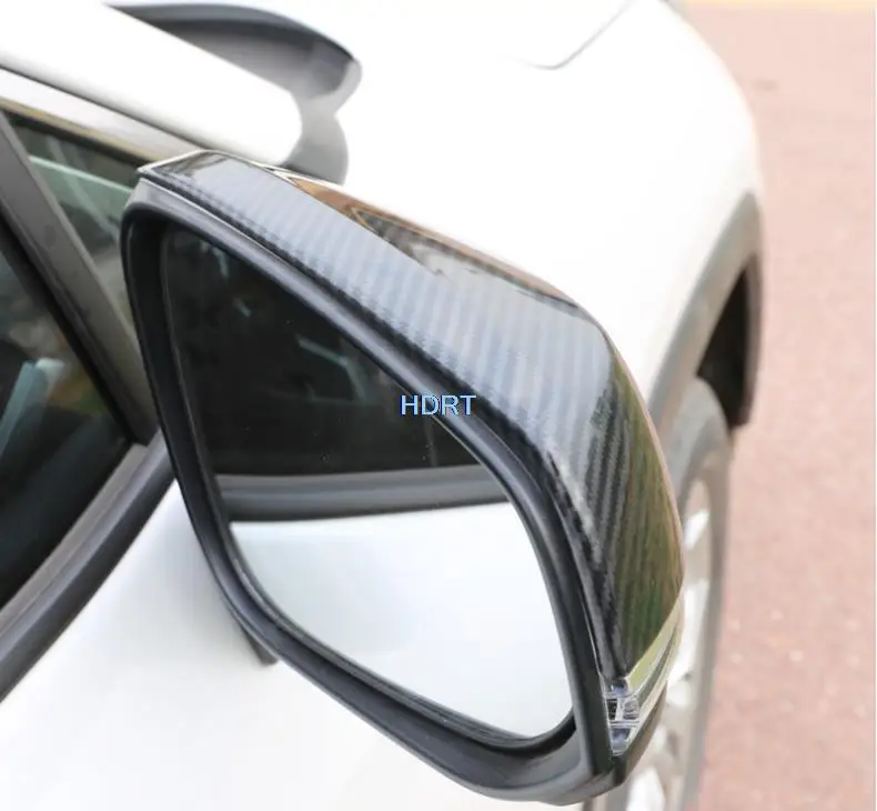 For Toyota Harrier 2021 2022 2pcs Carbon Fiber Pattern Door Mirror Cover Rear View Mirror trim frame Car Styling Accessories