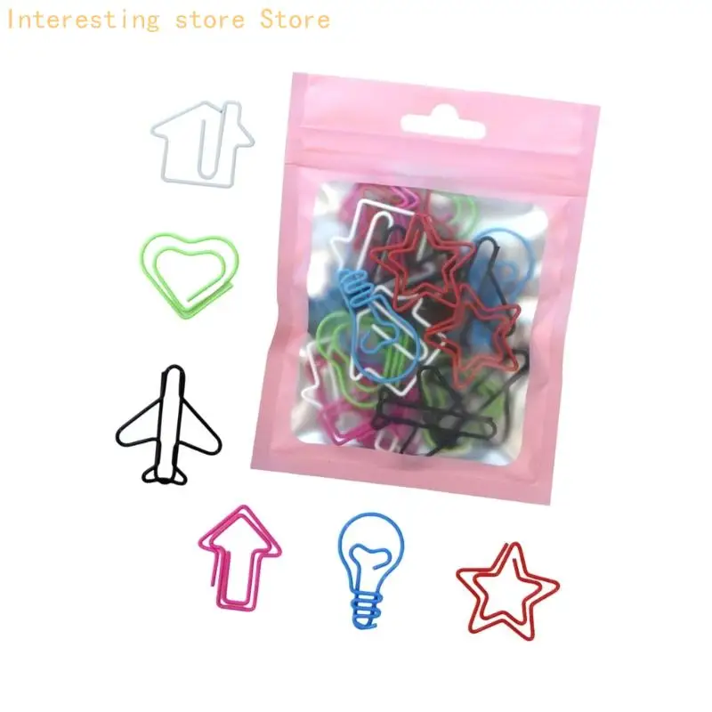 Creative Paper Clip Multicolored Metal Paper Clamp Bookmarks Clips For Holding Photo Envelopes File Document Postcard 55KC