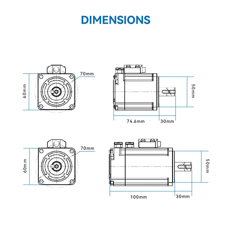 200W to 1000W Auto Mobile Robot DC Motor Driver AGV Steering Servo Control with Reduced Power Driver Modules