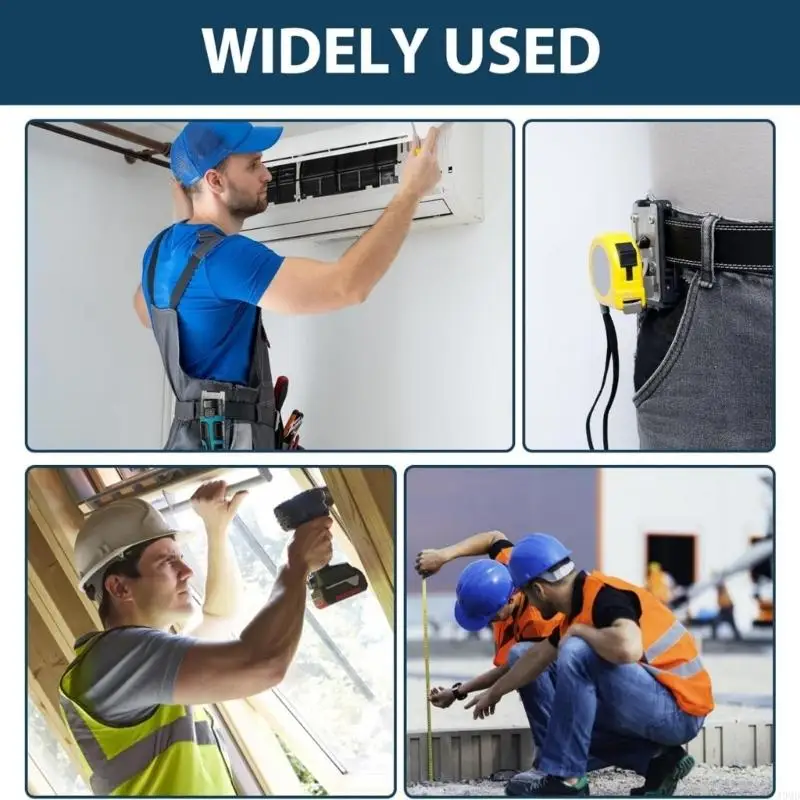 

Держатели с зажимами для ремней, удобные для ограниченного пространства, для дрелей и гвоздей, идеально подходят для любителей