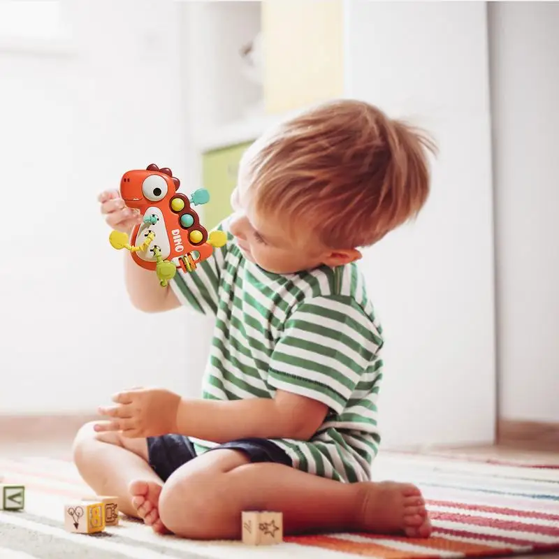 Juguete de cuerda de tracción para recién nacido, desarrollo de habilidades, juguetes de dentición para niños pequeños, juguetes educativos de habilidades motoras para niños