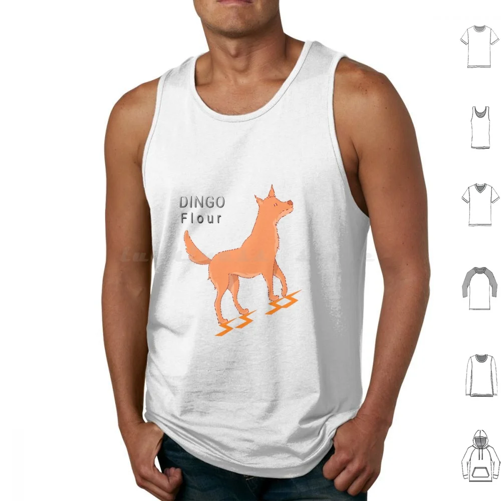 Dingo Flour-Trending Funny On Demand 2022 Tank Tops Print Cotton Dingo Dingo Flour Perth Fremantle Flour Australia Dog